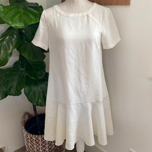 Banana republic class off white dress drop waist 4